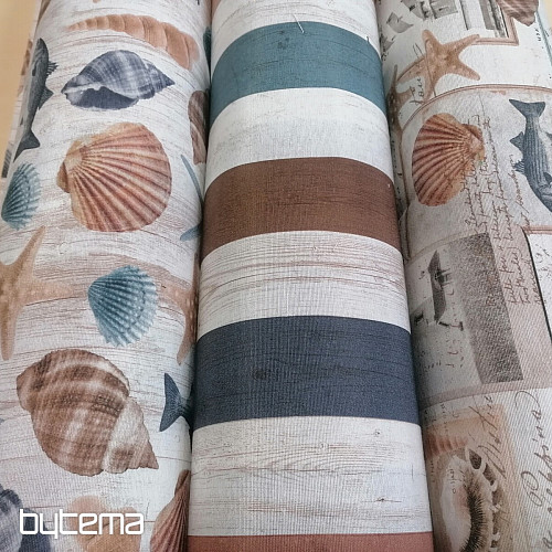 Dekostoff Meeresstreifen