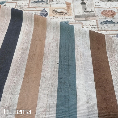 Dekostoff Meeresstreifen