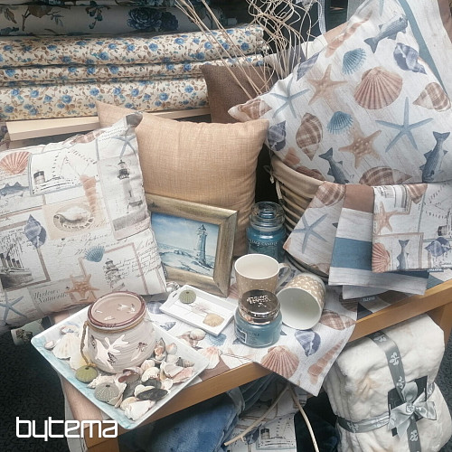 Dekostoff Meeresstreifen