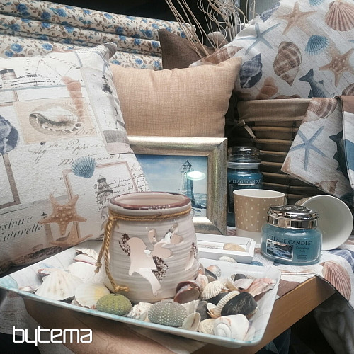 Dekostoff Meeresstreifen