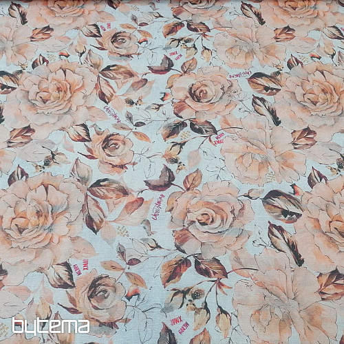 Weihnachtsdekostoff Harmony Blumen