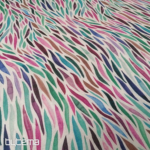 Dekostoff Izaro lila-türkis