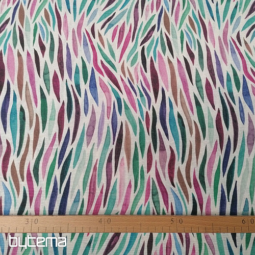 Dekostoff Izaro lila-türkis