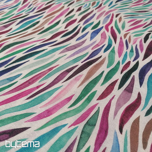 Dekostoff Izaro lila-türkis