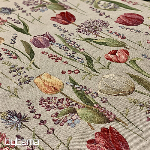 Gobelin-Tischdecke, Schal Frühlingstulpen