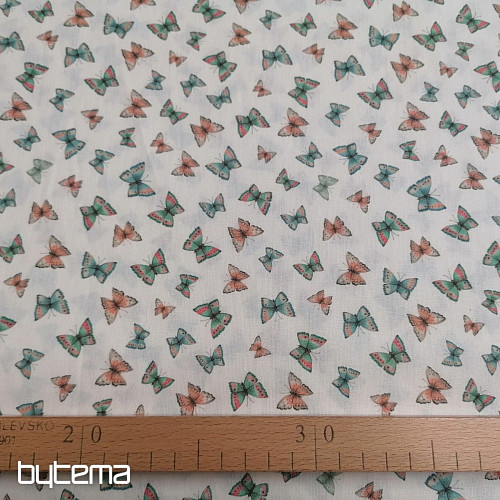 Baumwollstoff Mini Schmetterlinge