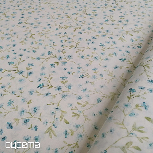 Mini-Sakura-blauer Baumwollstoff