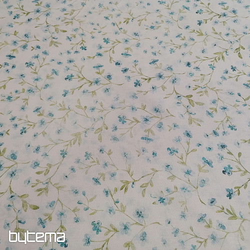 Mini-Sakura-blauer Baumwollstoff