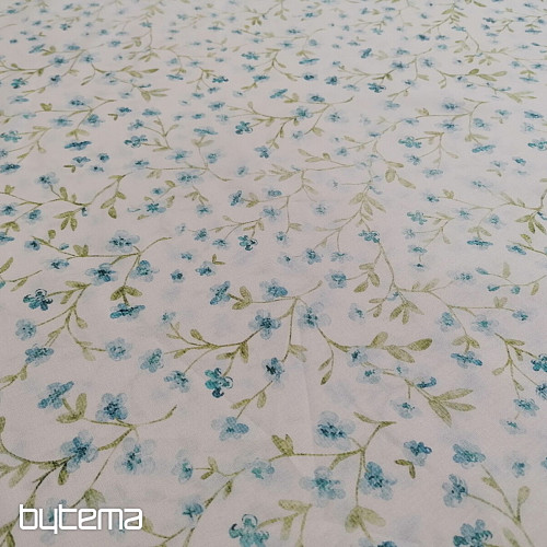 Mini-Sakura-blauer Baumwollstoff