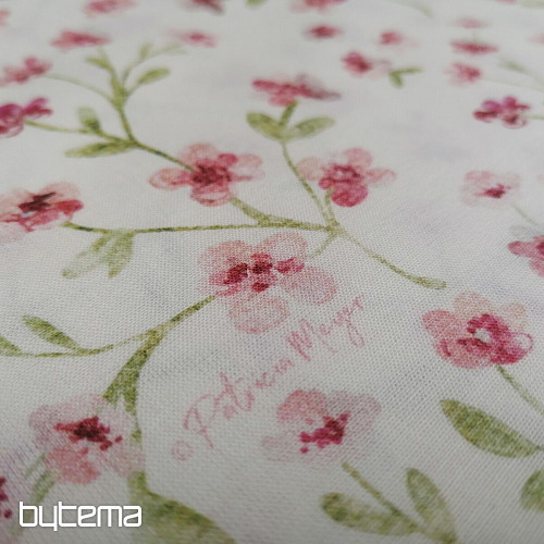 Mini-Sakura-Rosa-Baumwollstoff