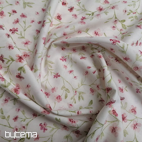 Mini-Sakura-Rosa-Baumwollstoff