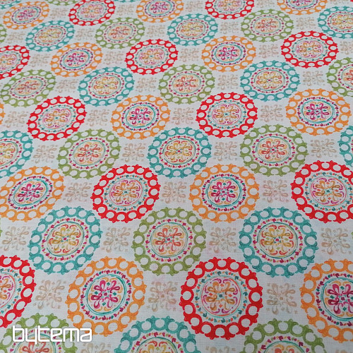 Baumwollstoff Mandala - Andale