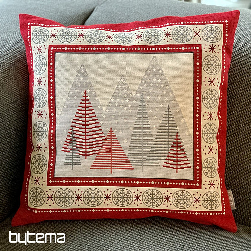 Weihnachts-Wandteppich-Bezug ROTE BÄUME