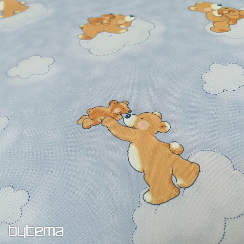 Dekostoff BLAUER TEDDY