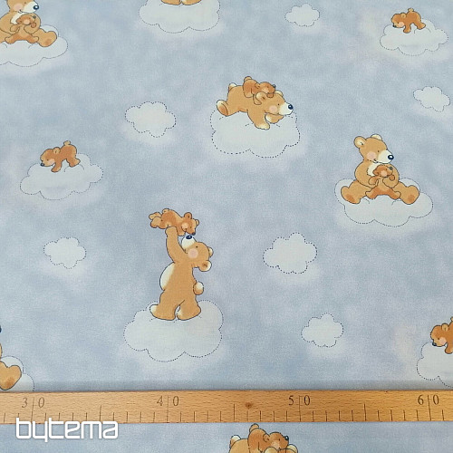 Dekostoff BLAUER TEDDY