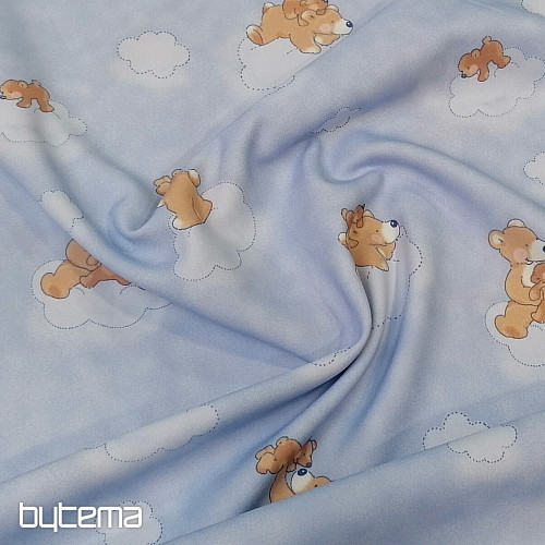 Dekostoff BLAUER TEDDY