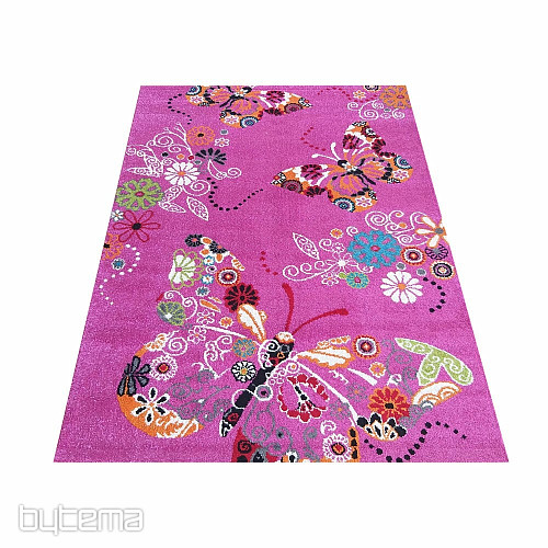 Kinderteppich MONDO 114 Schmetterlinge - rosa
