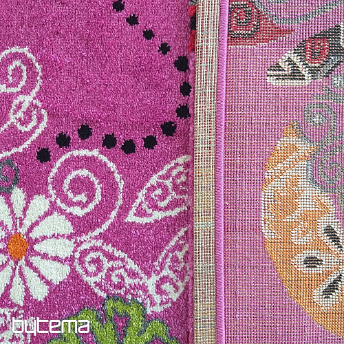 Kinderteppich MONDO 114 Schmetterlinge - rosa