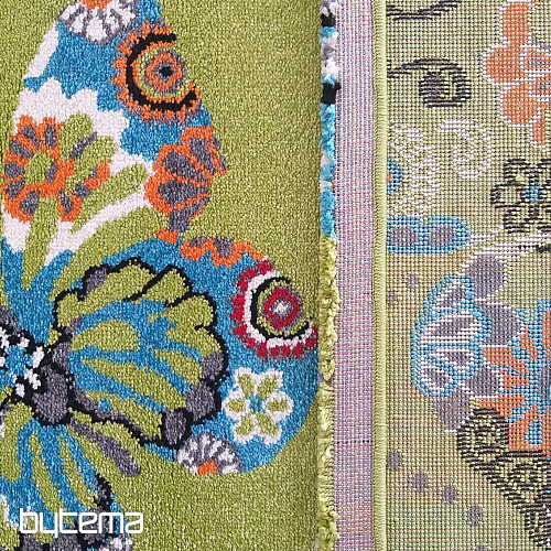 Kinderteppich MONDO 114 Schmetterlinge - grün