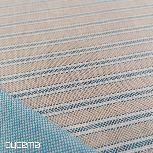 Dekostoff Irisstreifen - blau 77
