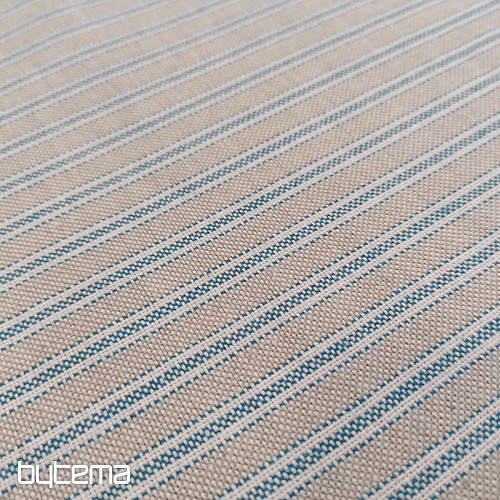 Dekostoff Irisstreifen - blau 77