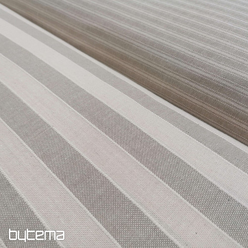 Dekostoff Trebol Streifen - beige 2 cm 50