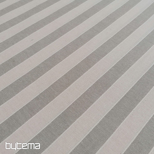 Dekostoff Trebol Streifen - beige 2 cm 50