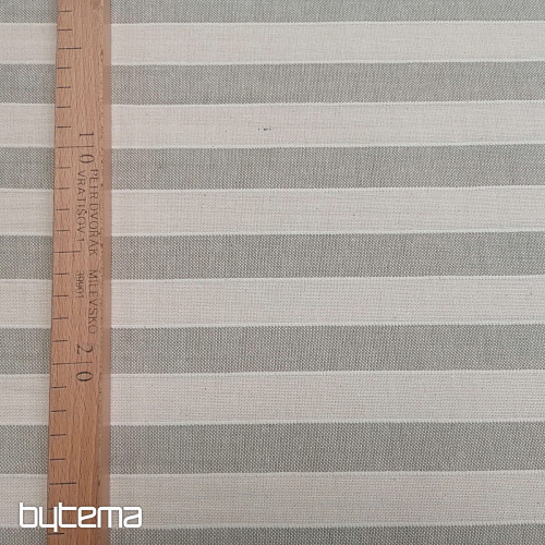 Dekostoff Trebol Streifen - beige 2 cm 50