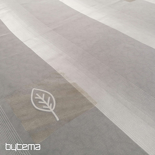 Voile-Vorhang cremefarbene Blütenblätter beige - 731/300