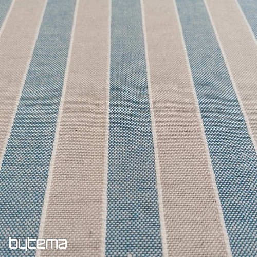 Dekostoff Trebol Streifen - Blau 2 cm 77