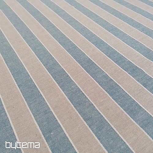 Dekostoff Trebol Streifen - Blau 2 cm 77