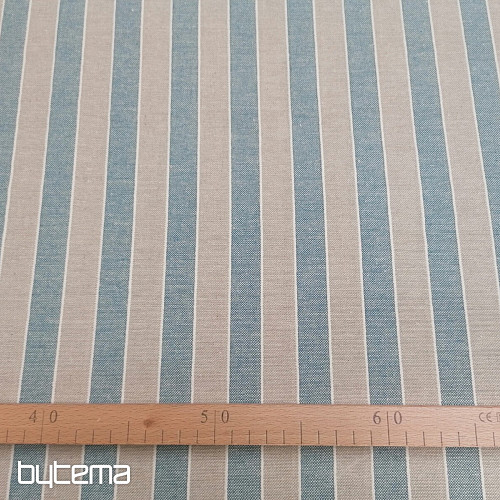 Dekostoff Trebol Streifen - Blau 2 cm 77