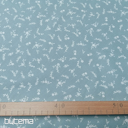 Baumwollstoff MINZE BLUMEN