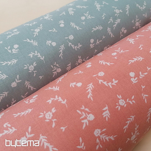 Baumwollstoff MINZE BLUMEN