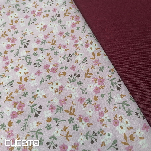 Baumwollstoff Zalia Blumen rosa