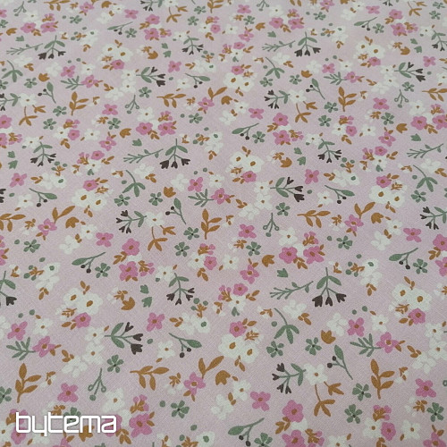 Baumwollstoff Zalia Blumen rosa