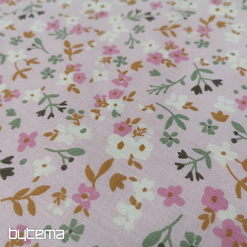 Baumwollstoff Zalia Blumen rosa