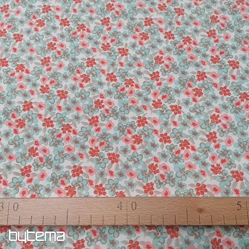 Baumwollstoff Lila Blumen