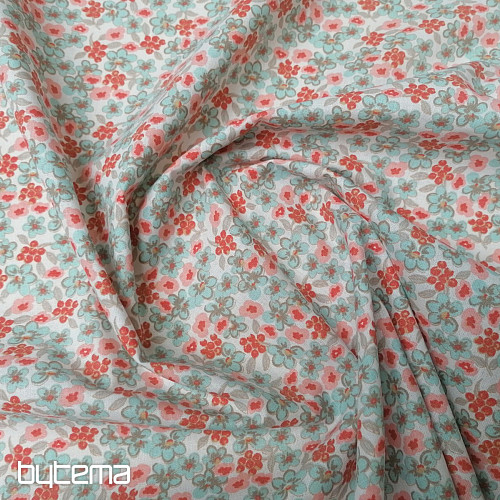 Baumwollstoff Lila Blumen