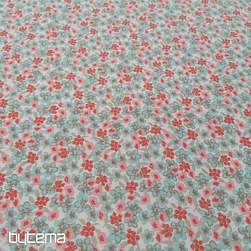 Baumwollstoff Lila Blumen