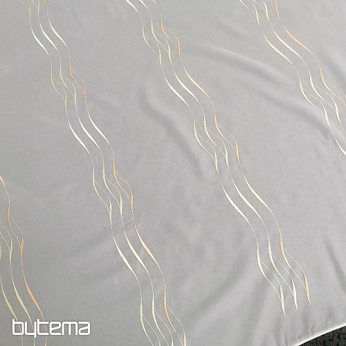 Fertigvorhang Gerster Stripes orange-grün 310x175 cm