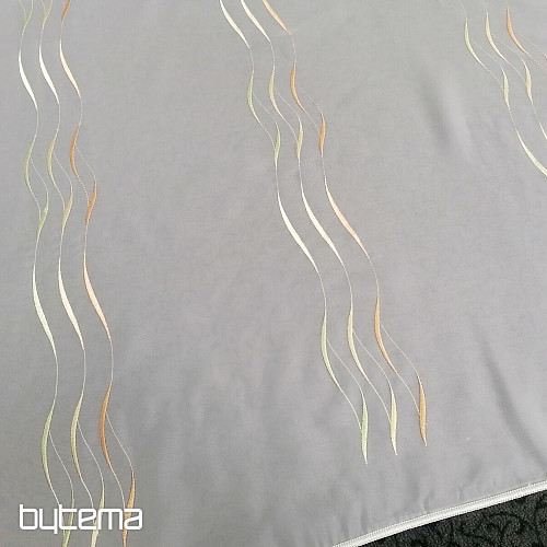 Fertigvorhang Gerster Stripes orange-grün 310x175 cm