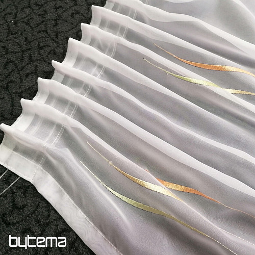 Fertigvorhang Gerster Stripes orange-grün 310x175 cm