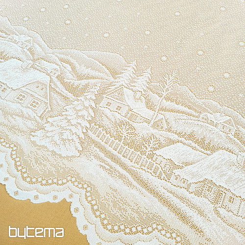 Jacquard-Vorhang - WINTERLANDSCHAFT A383101