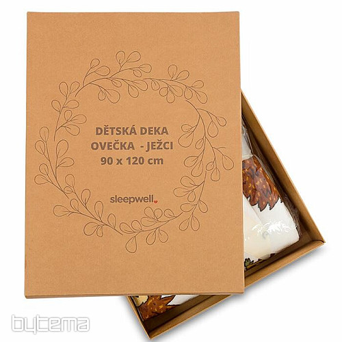 Kinderdecke SCHAFE in einer Geschenkbox - IGEL
