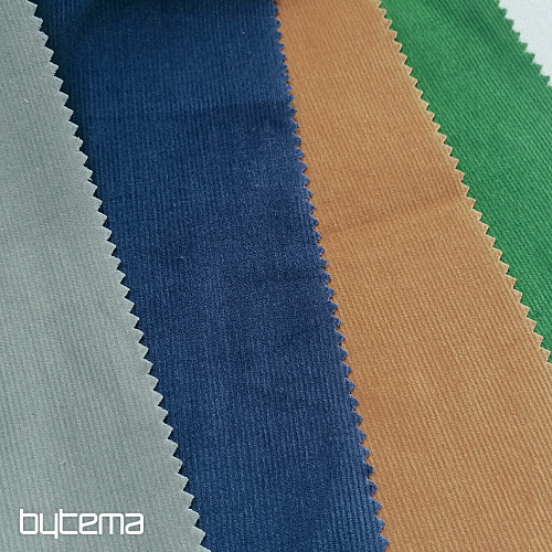Baumwollstoff Cord dünn - blau