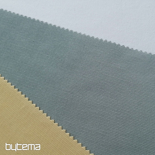 Baumwollstoff Cord dünn - grün/grau
