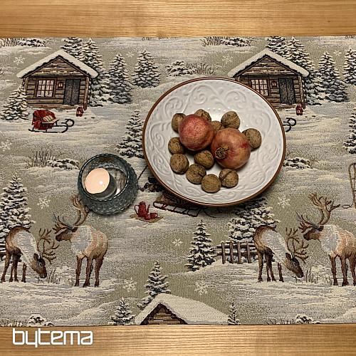 Gobelin-Tischdecke, Schal WINTERLANDSCHAFT ALL