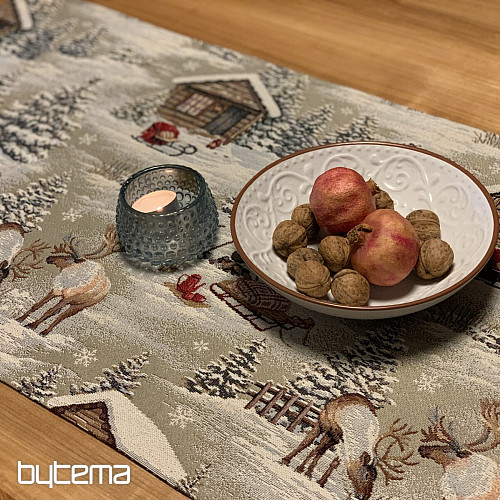 Gobelin-Tischdecke, Schal WINTERLANDSCHAFT ALL