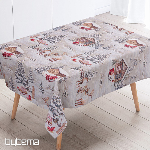 Gobelin-Tischdecke, Schal WINTERLANDSCHAFT ALL